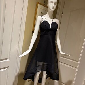 Chic Black High-Low Dress